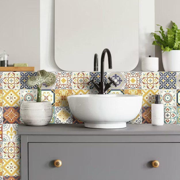 RoomMates Spanish Terracotta Tile Peel And Stick Backsplash | Target