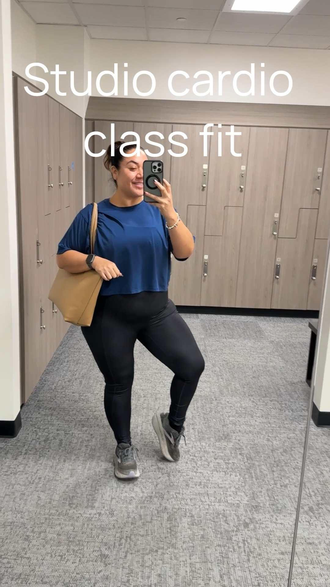 Active wear for HIIT studio class

7/8 jumpsuit over sports bra. Top with cropped sweat wicking oversized shirt. Paired with shock absorbing trainers.

Tote can easily be used to head straight to office.

#LTKActive #LTKPetite #LTKMidsize