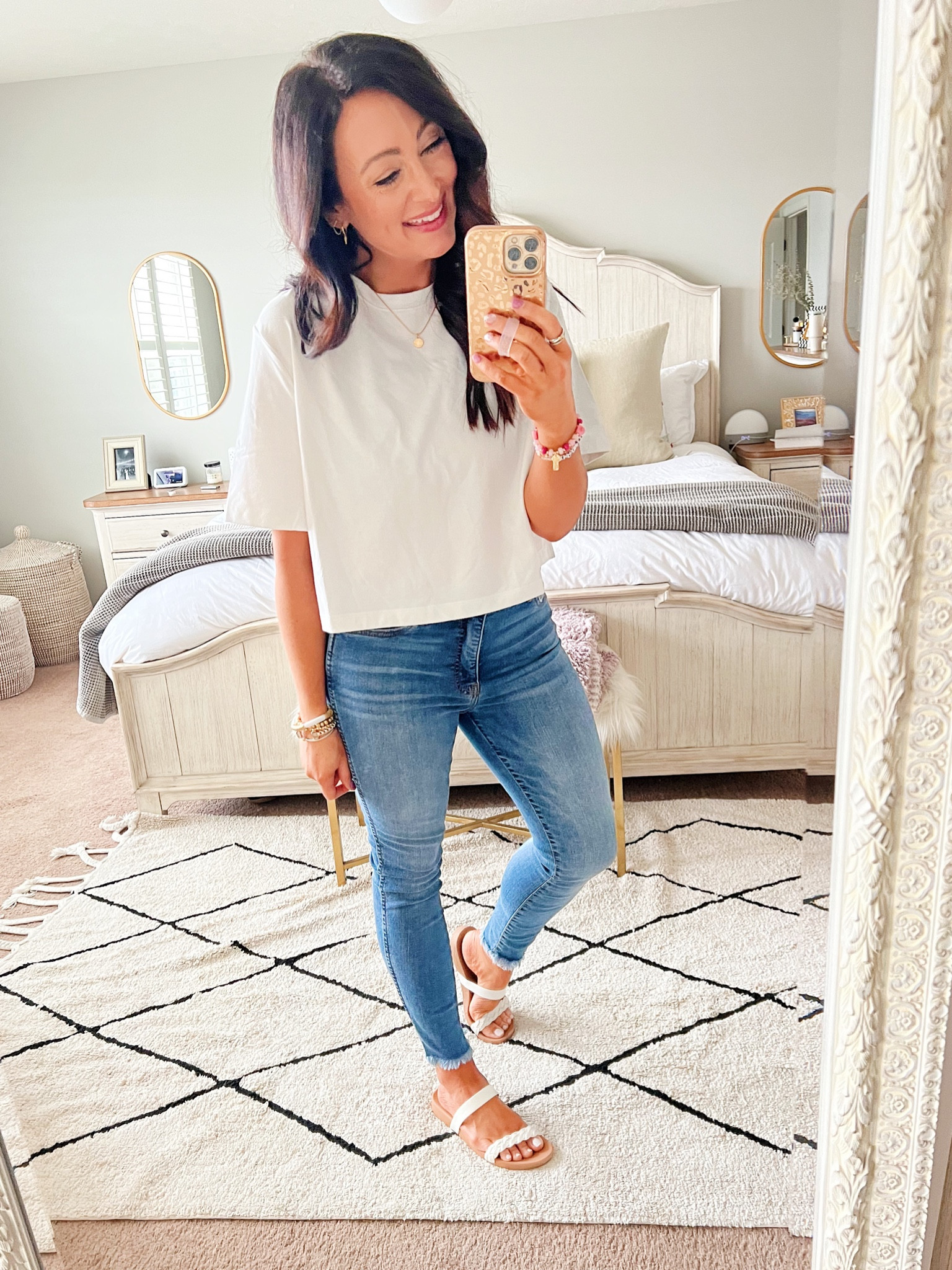 • size medium tee
• size 4 denim
• sandals tts 

#LTKFind #LTKstyletip #LTKunder50