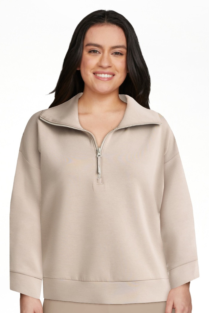 Avia Women's and Women's Plus ScubaKnit Quarter Zip Pullover, Sizes XS-4X | Walmart (US)