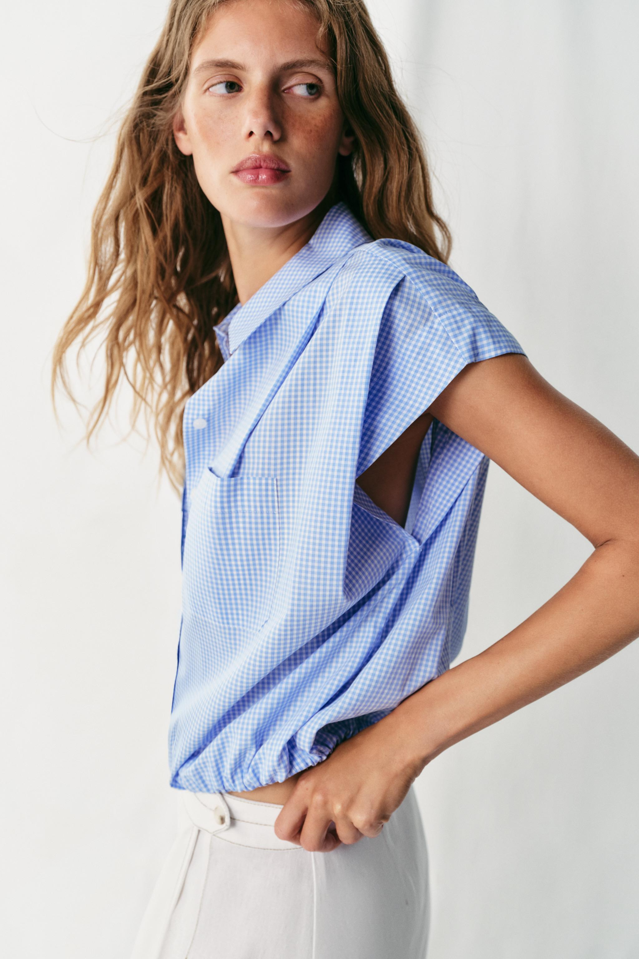BALLOON CROPPED SHIRT | Zara US