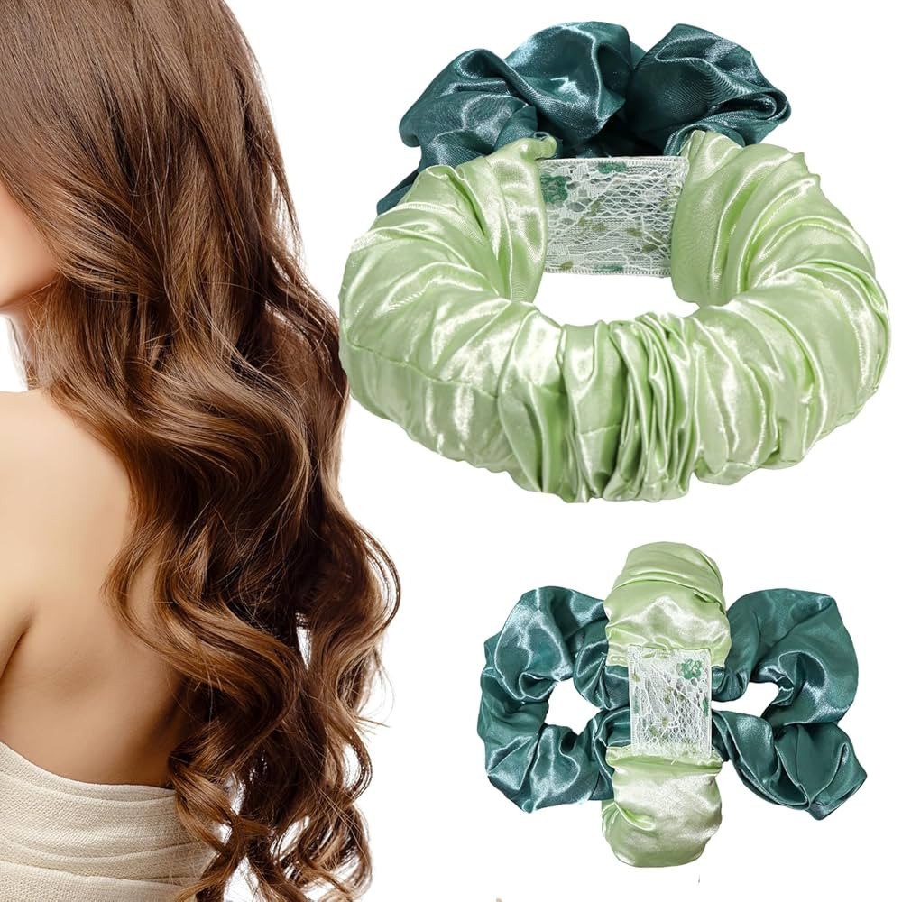 Heatless Hair Curler Overnight to Sleep In,Heatless Curling Scrunchie for Women Soft Silk Lazy Ro... | Amazon (US)