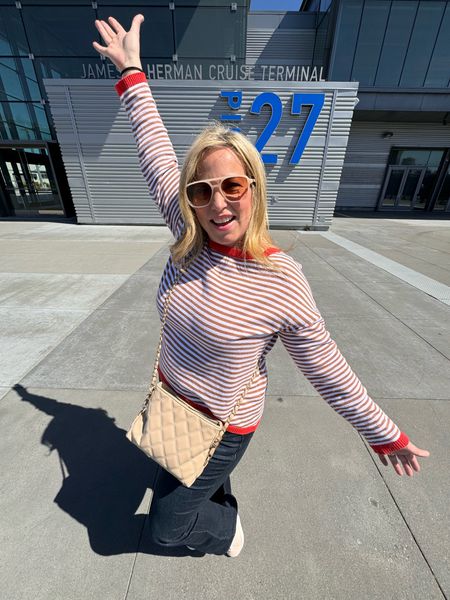 This sweater is so flattering and makes a great lightweight travel outfit. Pair with jeans (looks amazing with WHITE) jeans!

#LTKover40 #LTKActive #LTKtravel
