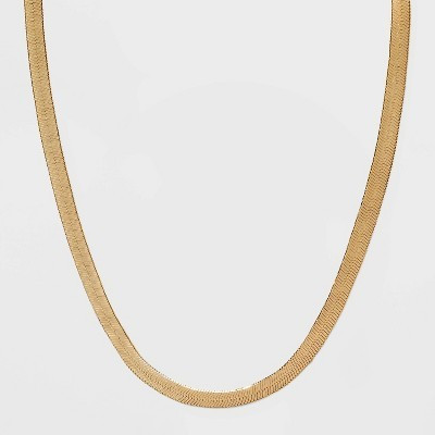 Herringbone Chain Necklace - A New Day™ Gold | Target