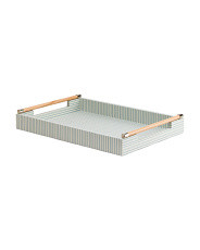 20.5x14.5 Cabana Printed Stripe Handle Tray | Home | Marshalls | Marshalls