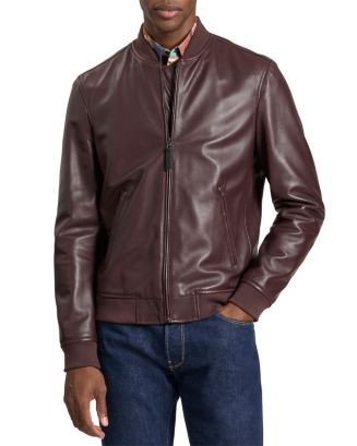 Ted Baker Waggoner Leather Bomber Jacket  | Bloomingdale's Men | Bloomingdale's (US)