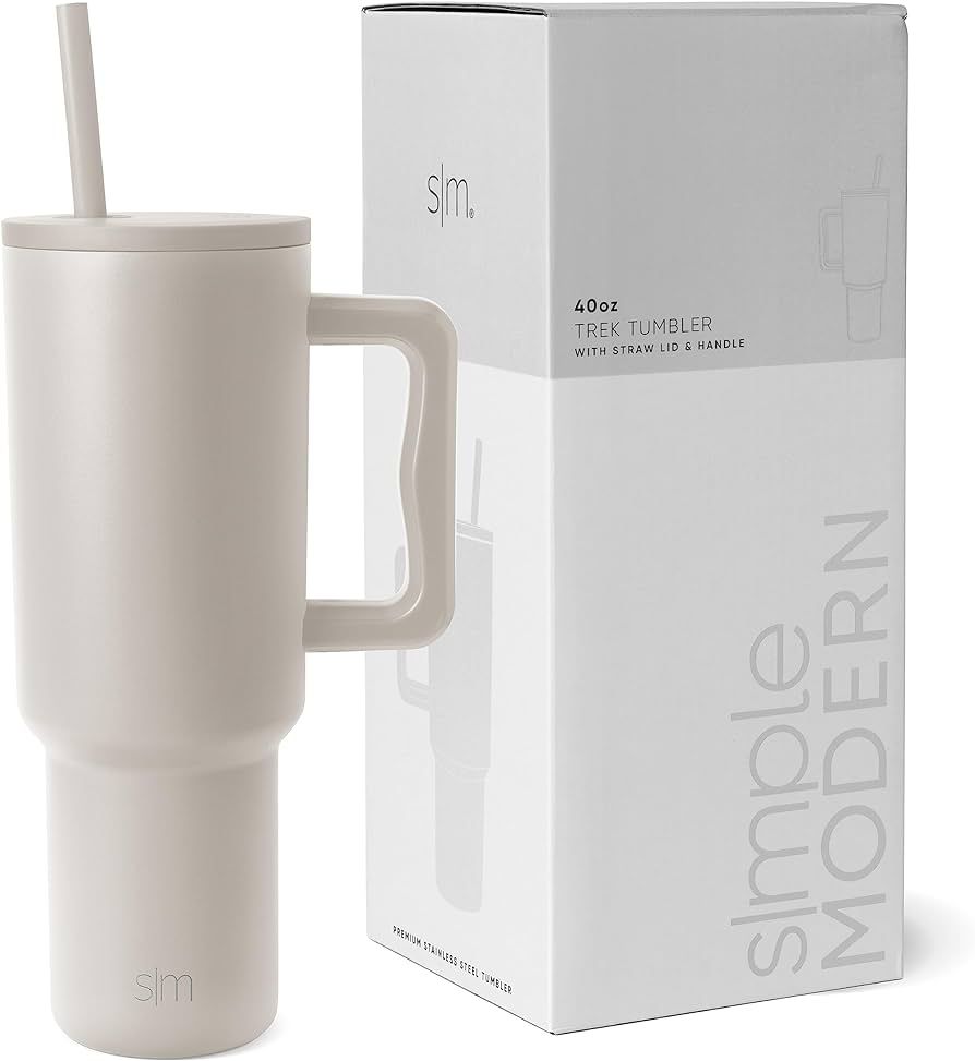 Amazon.com | Simple Modern 40 oz Tumbler with Handle and Straw Lid | Insulated Cup Reusable Stain... | Amazon (US)