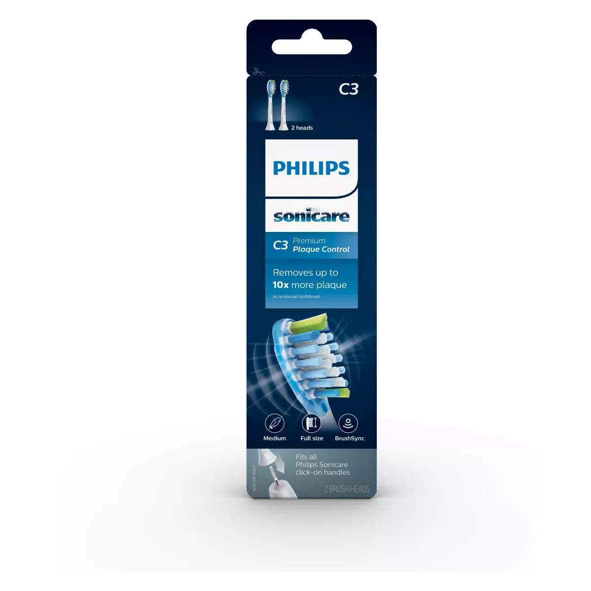 Philips Sonicare Premium Plaque Control Replacement Electric Toothbrush Head - HX9042/65 - White ... | Target
