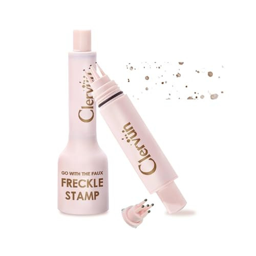 Freckle Stamp - Freckle Pen Waterproof, Long Lasting Fake Freckles,Quick Dry 5-Point Faux Freckles Stamp Cushion Stain Marker in One Press Natural and Lifelike Sunkissed Pencil Tool Makeup (#2-Medium) | Amazon (US)