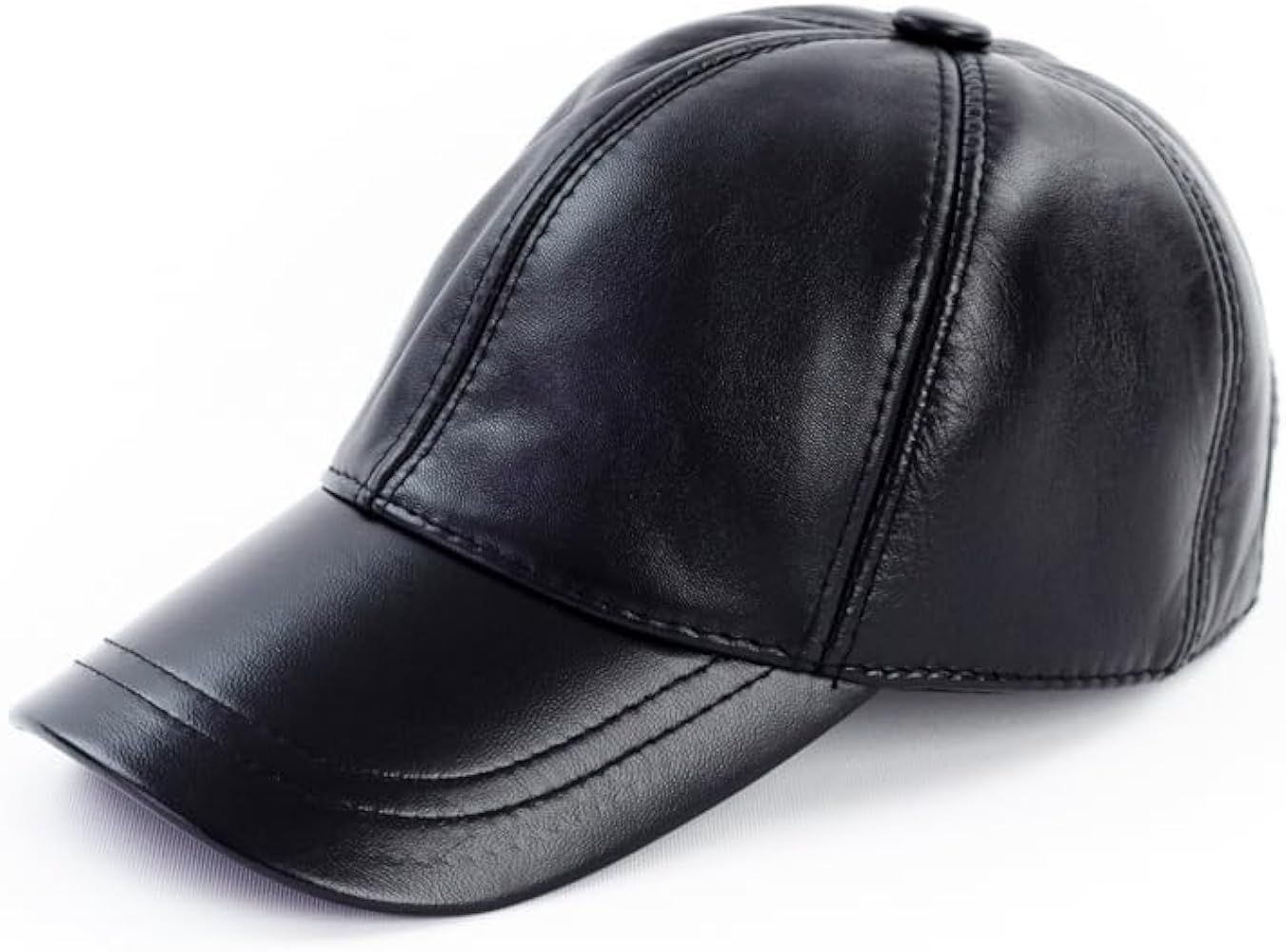 MAZURA Unisex Genuine Leather Baseball Cap - 100% Lamb Leather Baseball Cap for Men and Women wit... | Amazon (US)
