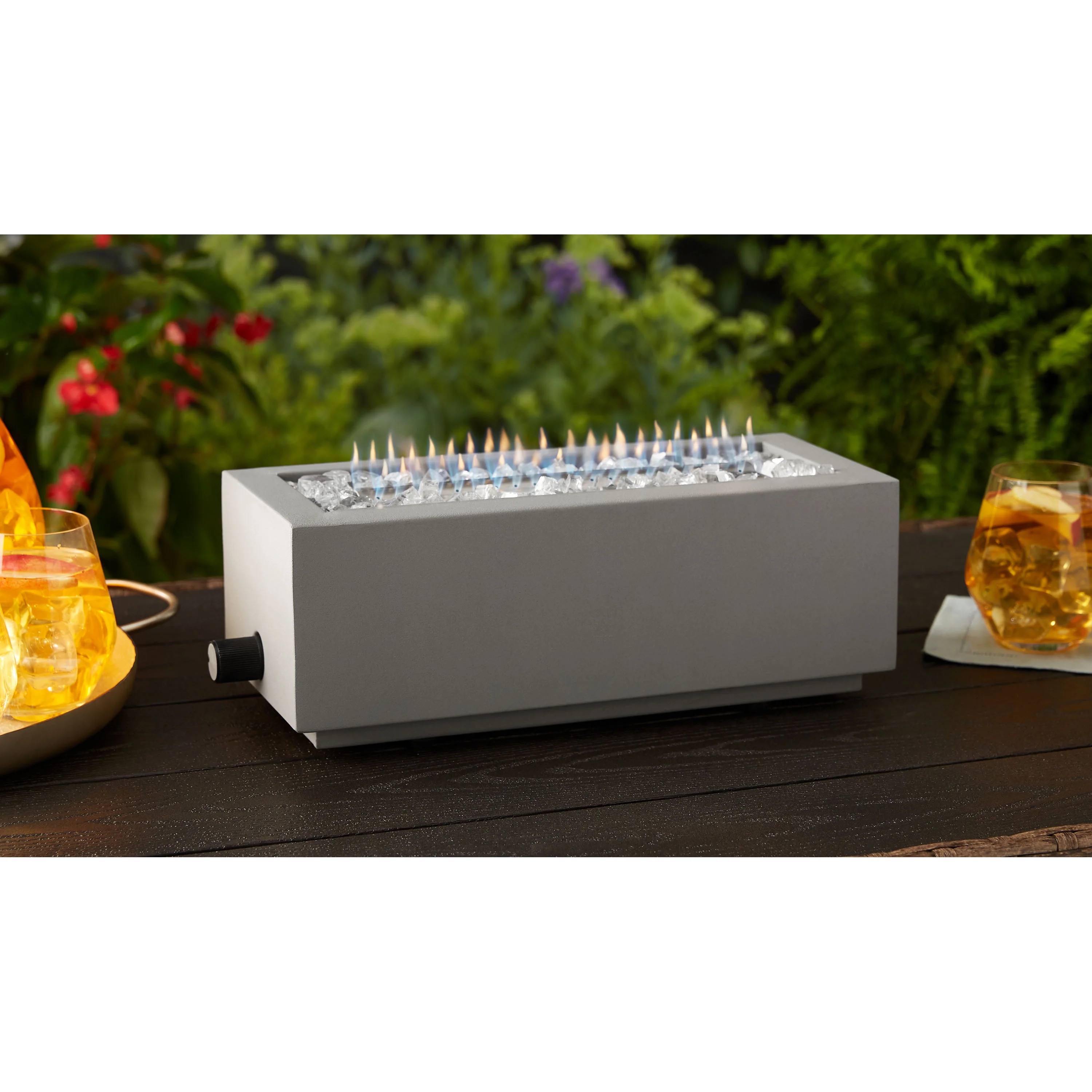 Better Homes and Gardens Tremont 14" Rectangle Tabletop Gas Burning Fire Pit, Grey - Walmart.com | Walmart (US)