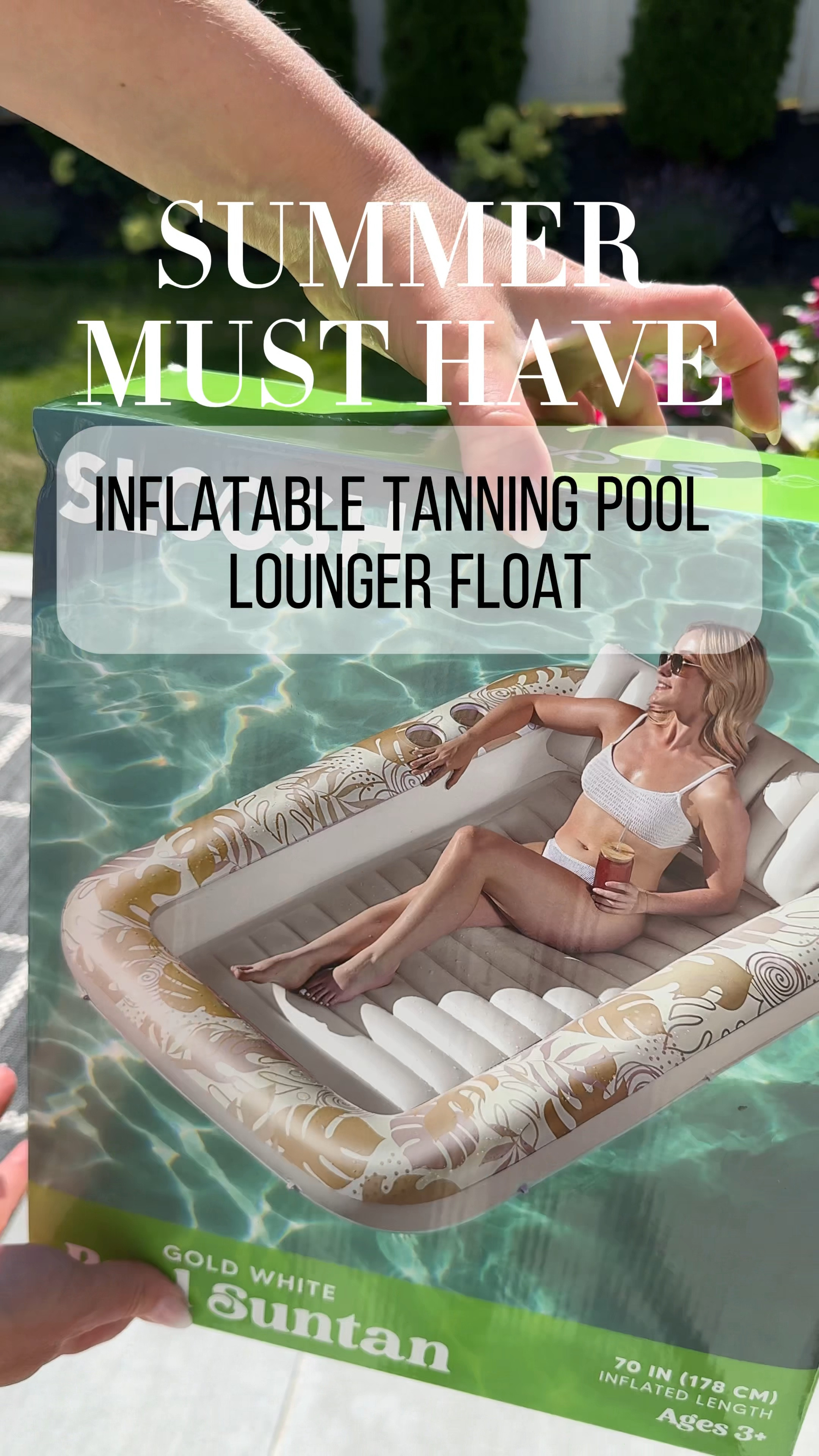 Inflatable Tanning Pool Lounger Float, Amazon outdoor, Amazon finds, pool

#LTKSummerSales #LTKVideo #LTKSeasonal