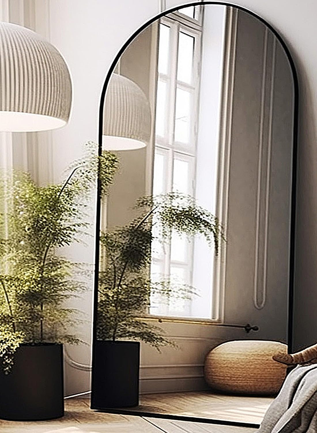 Full Length Mirror, Arched Floor Mirror, 41" x 81" Oversized Full Length Mirror, Freestanding, Fu... | Amazon (US)