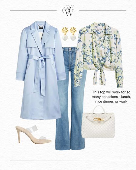 Spring outfit ideas! This light blue trench is so pretty, and a fun way to bring color to all your spring outfits

#LTKover40 #LTKshoecrush #LTKSeasonal