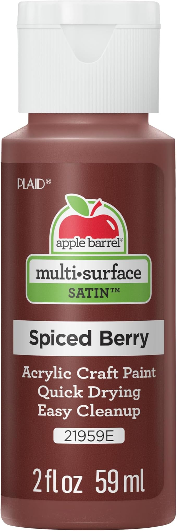 Apple Barrel Multi Surface Acrylic Paint, 2 oz, Spiced Berry 2 Fl Oz,21959E | Amazon (US)