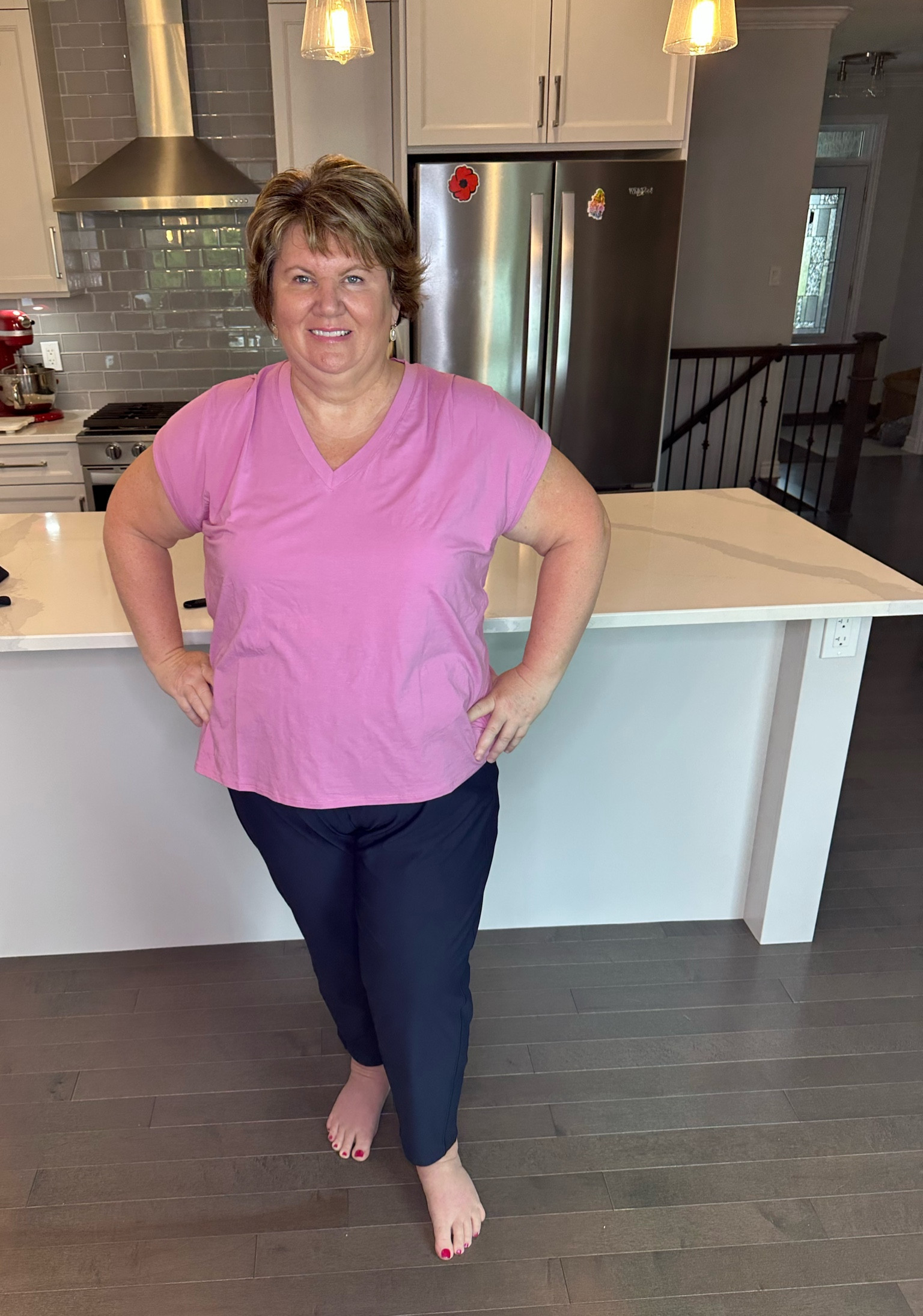 I love this Athleta twist back top, it’s adorable! 
These Old Navy pants are a great dupe for Athleta’s Brooklyn pants. They have a tapered leg, which will give a similar look to the Spanx Air Essentials tapered pants. 😊
#athleta #oldnavy #spanxdupes #plussize #fashionover50 #petiteplussize 


#LTKcurves #LTKsalealert #LTKFind