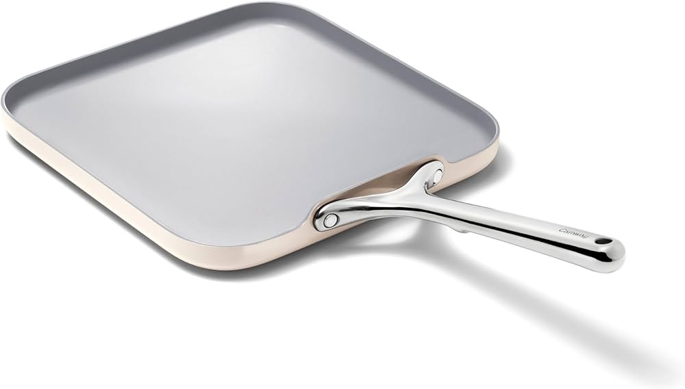 Caraway Square Griddle Pan - 11” Square Pan - Non-Stick Ceramic Coated - Non Toxic, PTFE & PFOA... | Amazon (US)