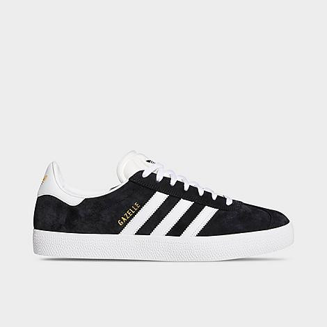 adidas Men's Originals Gazelle ADV Skateboarding Shoes in Black/White/Gold Metallic Size: 9.5 | Finish Line (US)