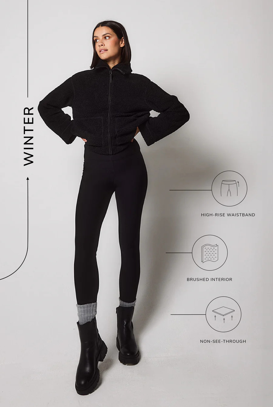 Winter Everyday High Waisted Leggings | LOVALL