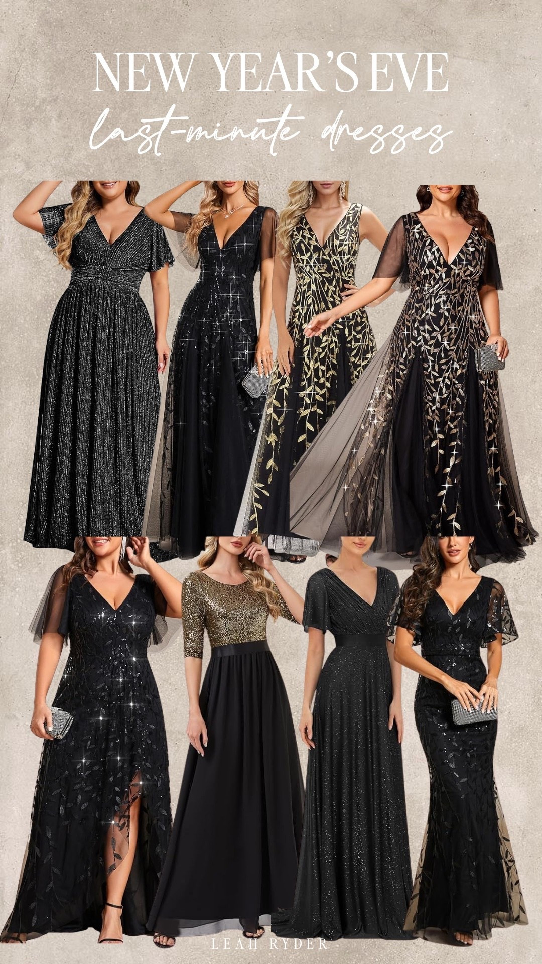 These New Year’s Eve last-minute dresses are perfect for anyone still searching for a stylish outfit before the countdown begins.
Featuring sparkly, elegant, and flattering silhouettes, these New Year’s Eve dresses work for parties, dinners, and formal celebrations.
If you need a New Year’s Eve outfit fast, these last-minute dresses offer glam looks without sacrificing comfort or style.
From classic black gowns to shimmering statement pieces, these New Year’s Eve party dresses help you ring in the new year feeling confident and festive.

#LTKHoliday #LTKPlusSize