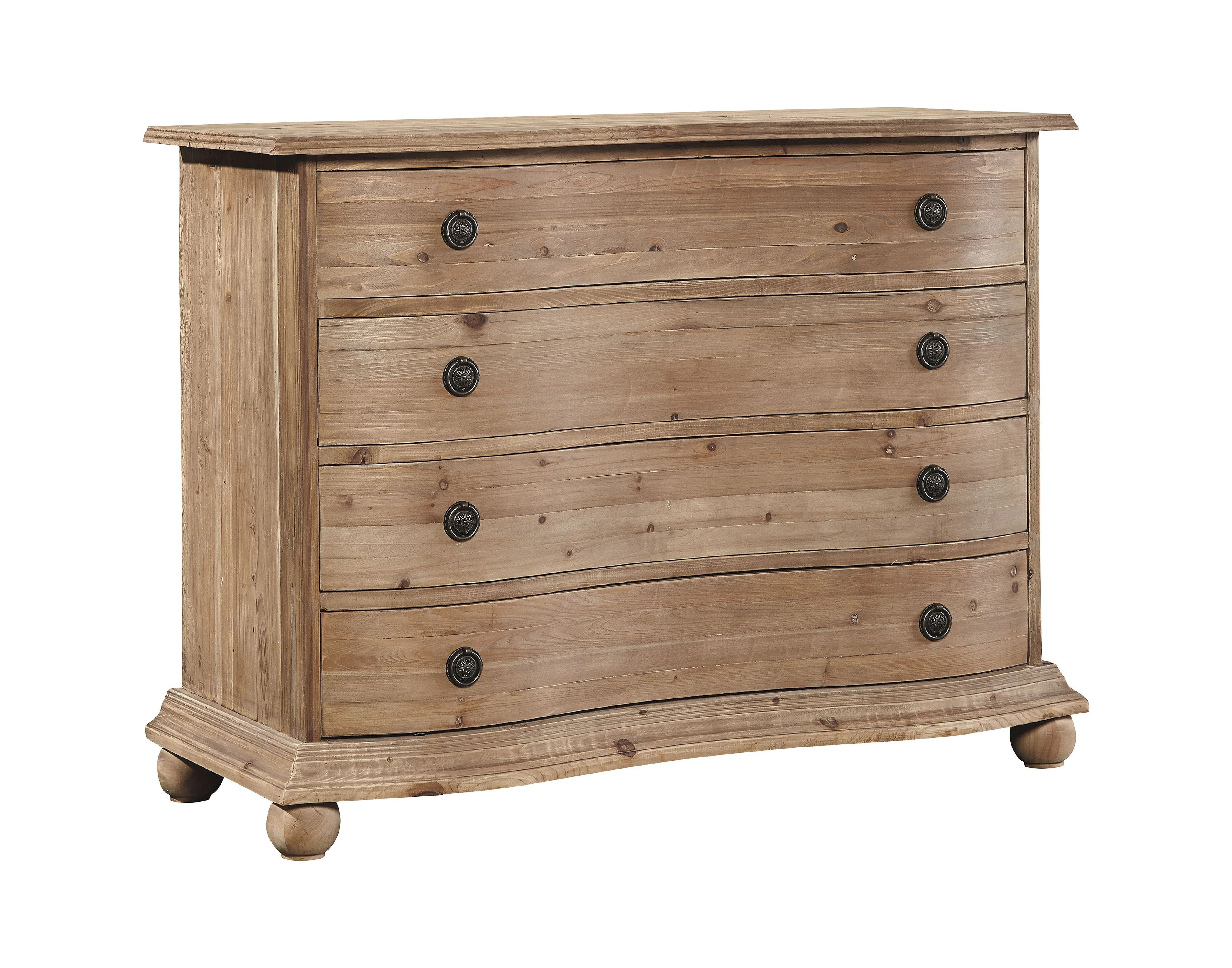 Kitty Haw Traditional 49-inch Reclaimed Pine Bowfront Chest of Drawers | Walmart (US)