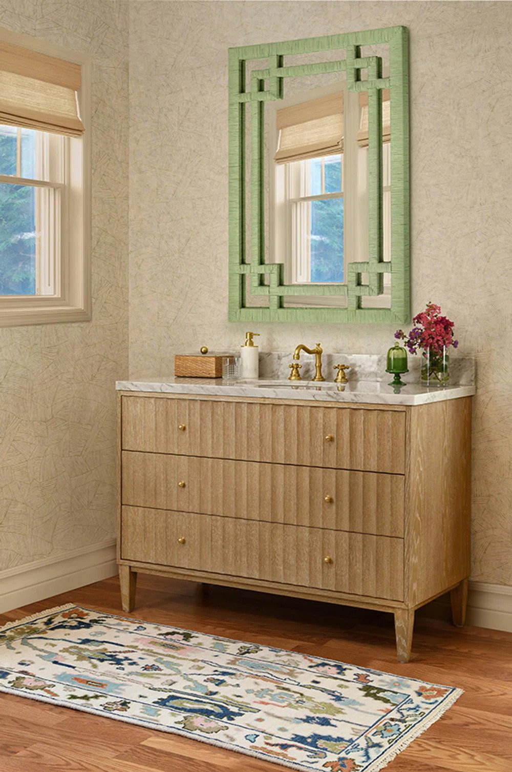 Odin 30.5'' Single Bathroom Vanity with Carrara Marble Top | Wayfair North America