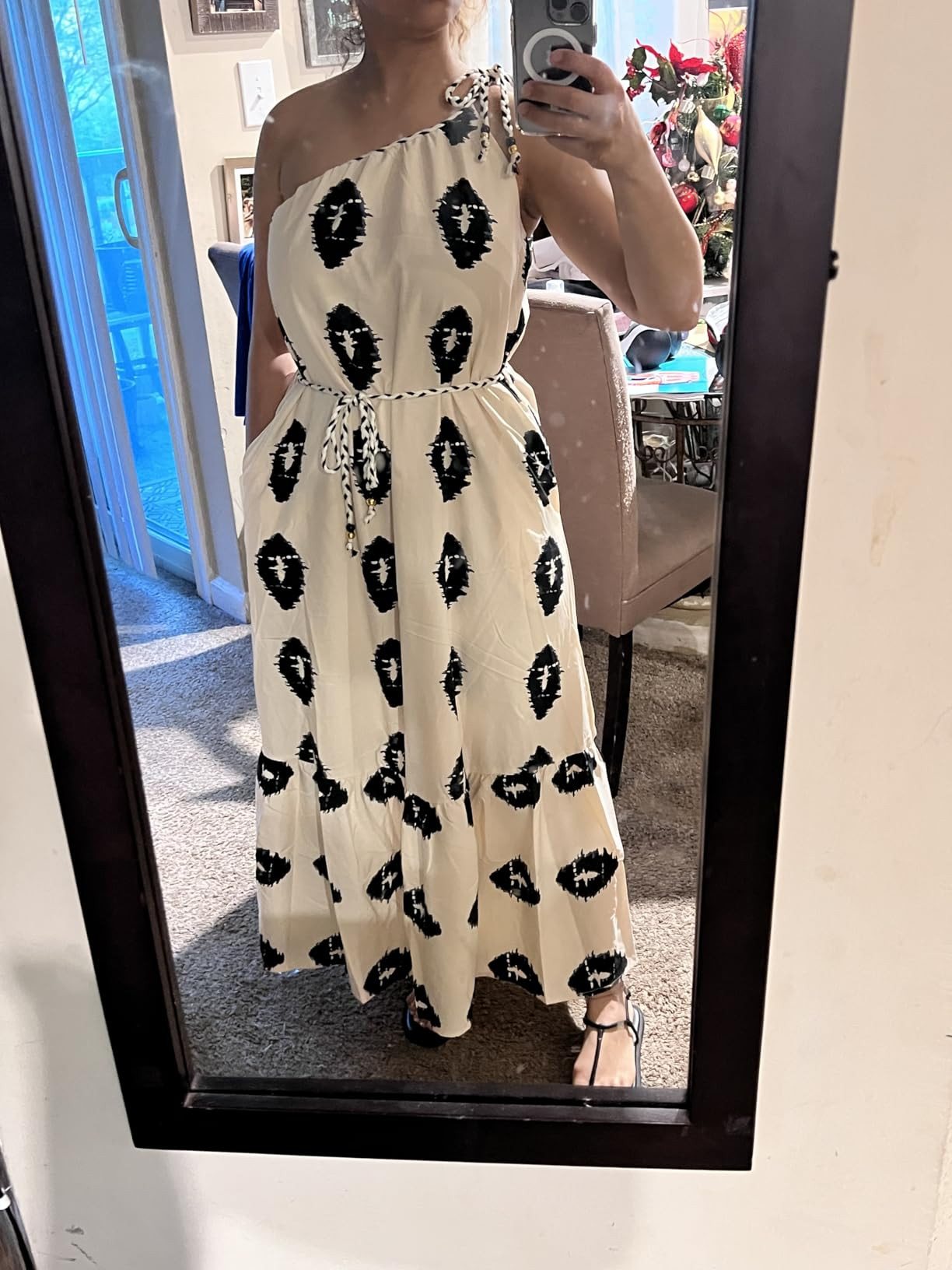 PRETTYGARDEN Women's 2025 Summer Maxi Dresses One Shoulder Printed Flowy Boho Beach Vacation Long... | Amazon (US)