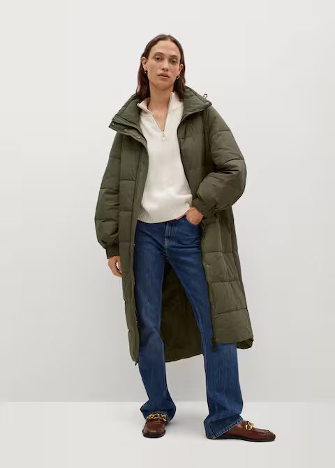 Quilted long coat | MANGO (US)