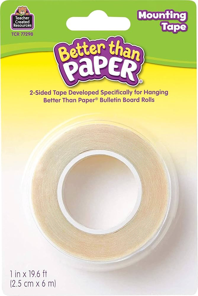 Teacher Created Resources® Better Than Paper® Mounting Tape White 1" x 19.6' | Amazon (US)