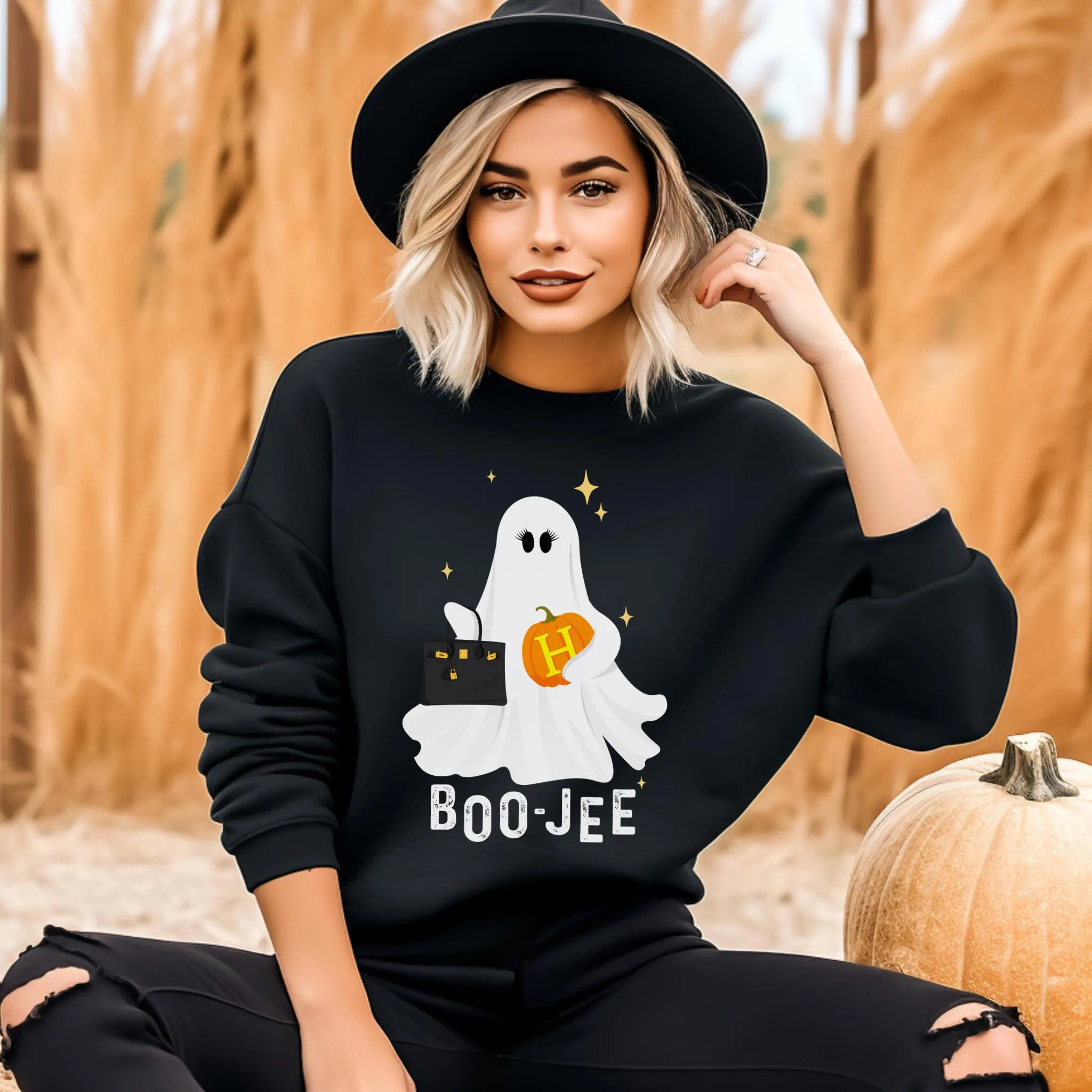 Halloween Ghost Sweatshirt, Boo Jee Shirt, Boo Shirt, Spooky Ghost Hoodie, Spooky Season Ghost Sweater, Spooky Vibes Shirt, Halloween Gifts | Etsy (Global)