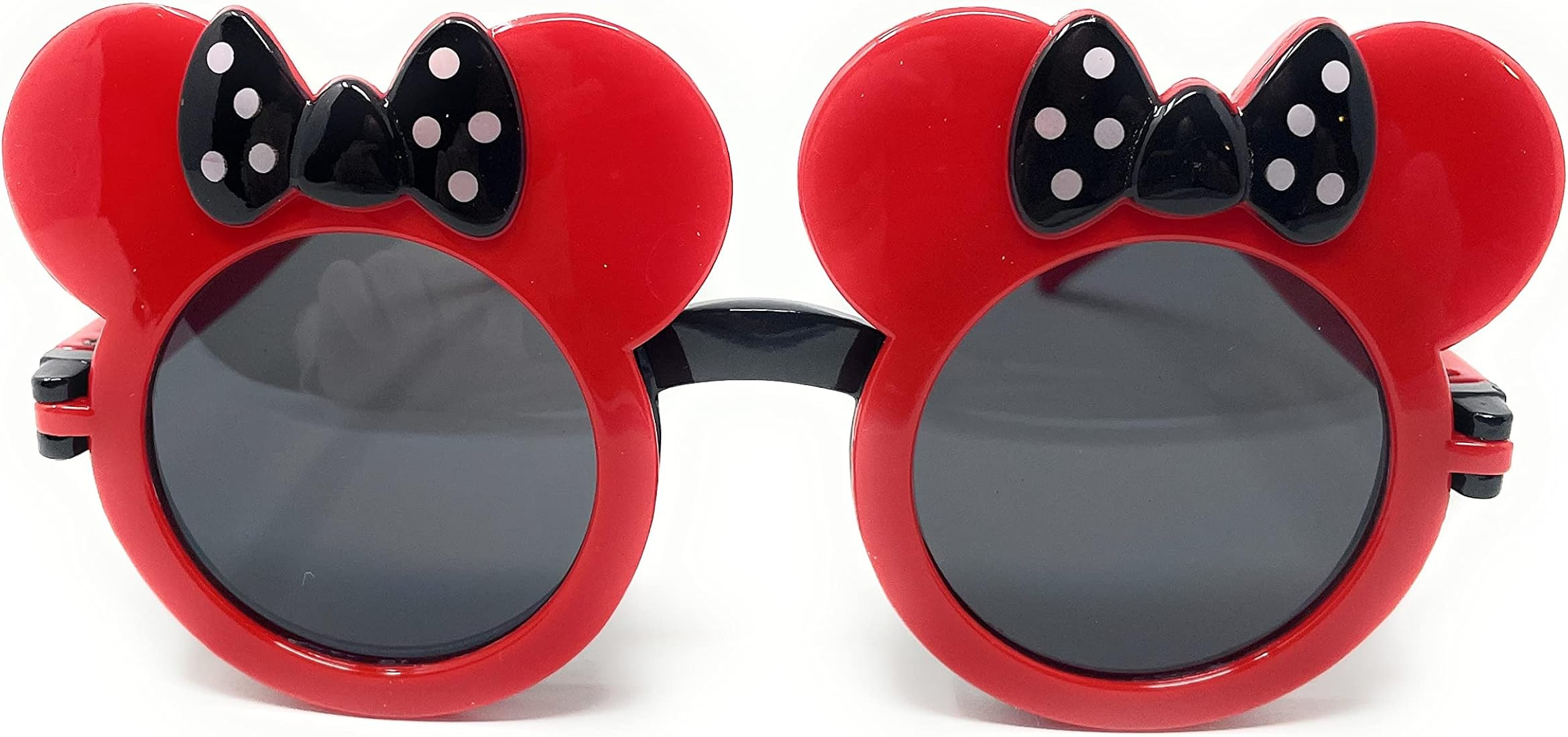 Snow Abonci - Kids Mouse Ear Round Flip Out Sunglasses (Red/Black Bows) | Amazon (US)