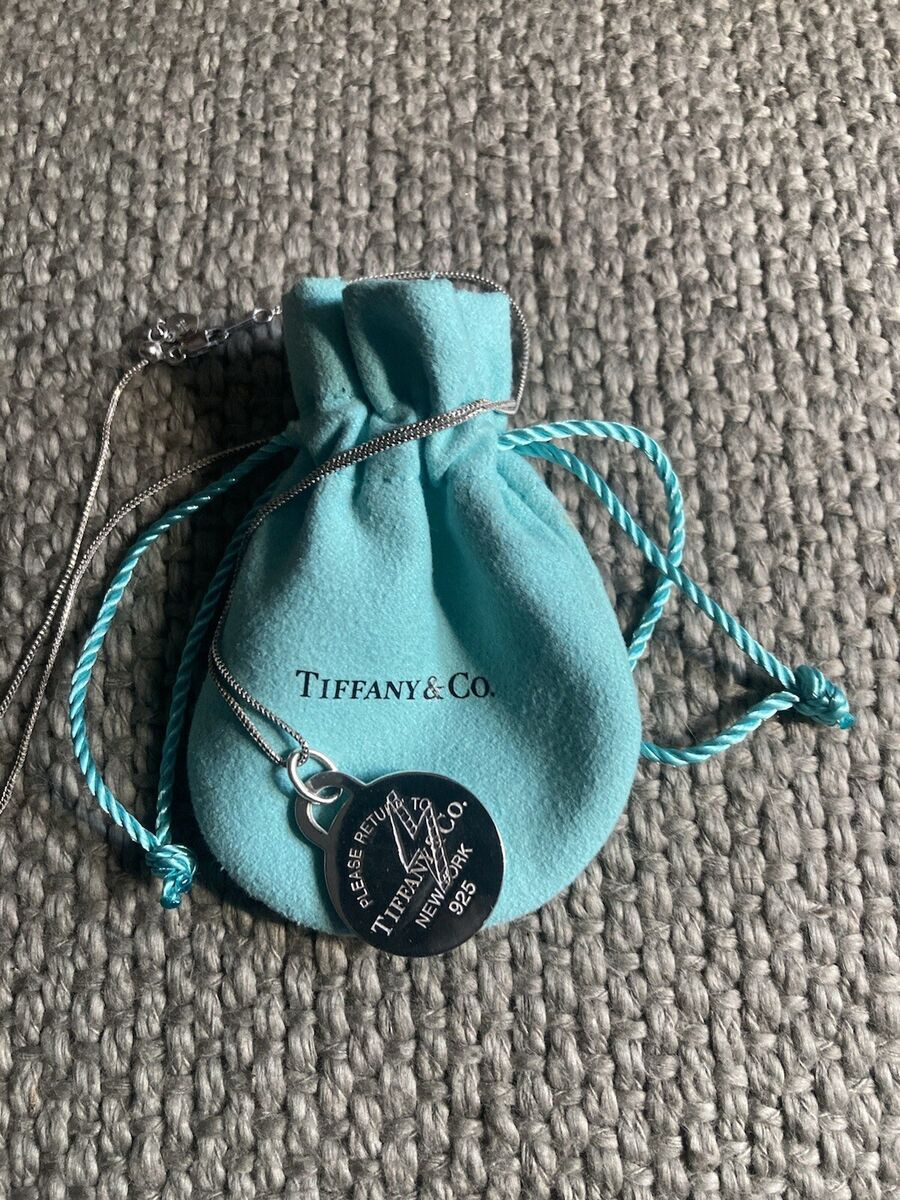 Rare Etched Lightning Bolt 925 return to tiffany co sterling silver tag necklace  | eBay | eBay US