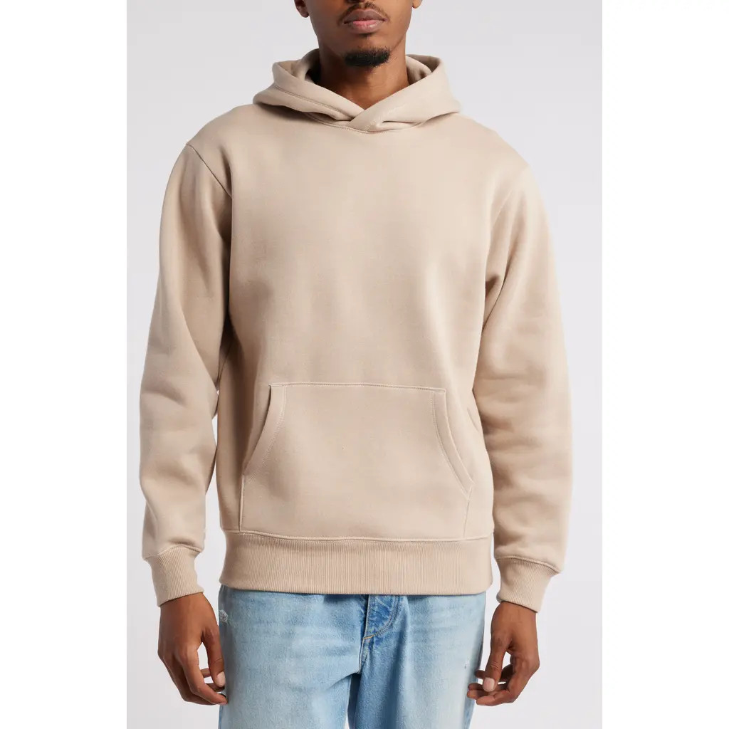 BP. Fleece Hoodie in Tan Thread at Nordstrom, Size Small | Nordstrom
