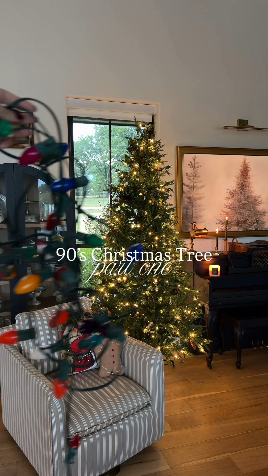 90’s Christmas tree lights & my tree! 

#LTKSeasonal