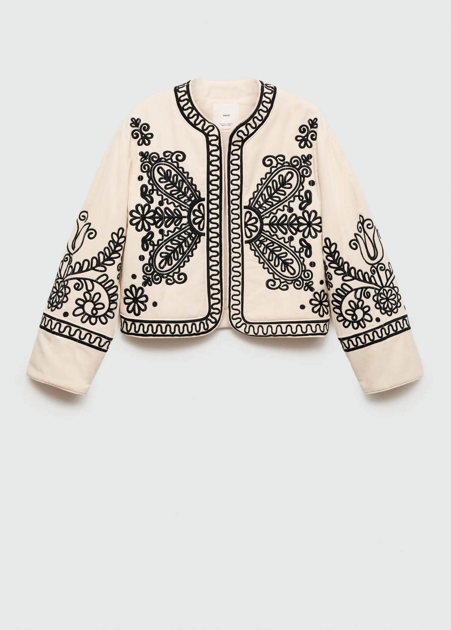 100% cotton embroidered jacket | Mango (US/MX/AU)