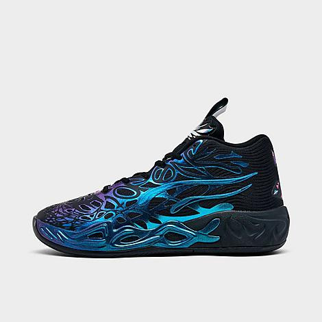 Men's Puma LaMelo Ball MB.04 Basketball Shoes in Black/Ice Blue/Pink Size: 9.5 | Finish Line (US)