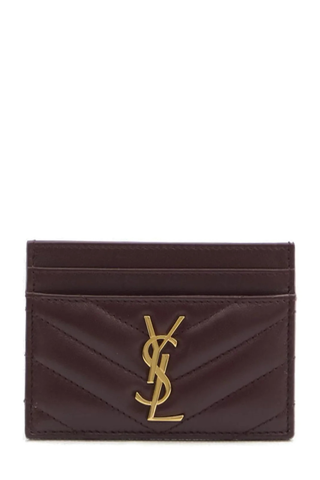 Saint Laurent Cassandre Matelassé Card Case | Cettire Global