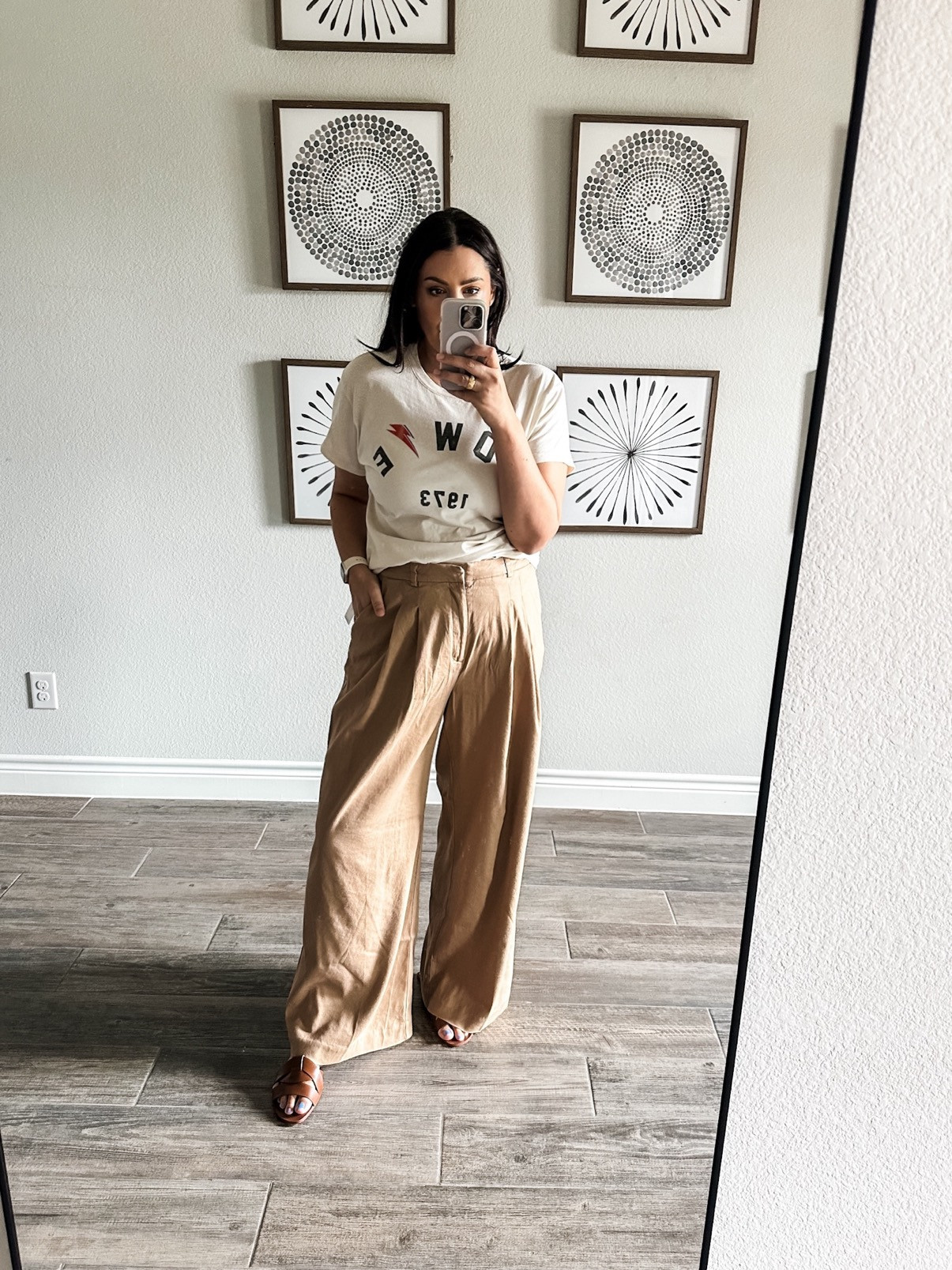 I have been having trouble finding trousers that fit a rounder waistline but then I found these. This pair actually runs very generous, so this is the large and I need the medium and probably with room. The back of the waistband is elastic, so it gives even more stretch and comfort. I HIGHLY recommend this pair of trousers if you struggle with finding a trouser that fits a rounder waist. 

Size down if in between sizes!

One note - they are very longer. Now I am in flats but as you can see here they are full length. I am 5'9" and mostly legs (and personality *winks*) for reference. 


#LTKOver40 #LTKMidsize