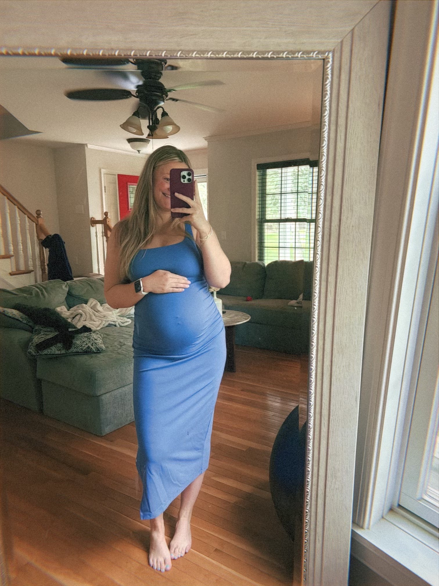 Perfect dress for a baby bump💙

#LTKBump #LTKStyleTip #LTKFindsUnder50