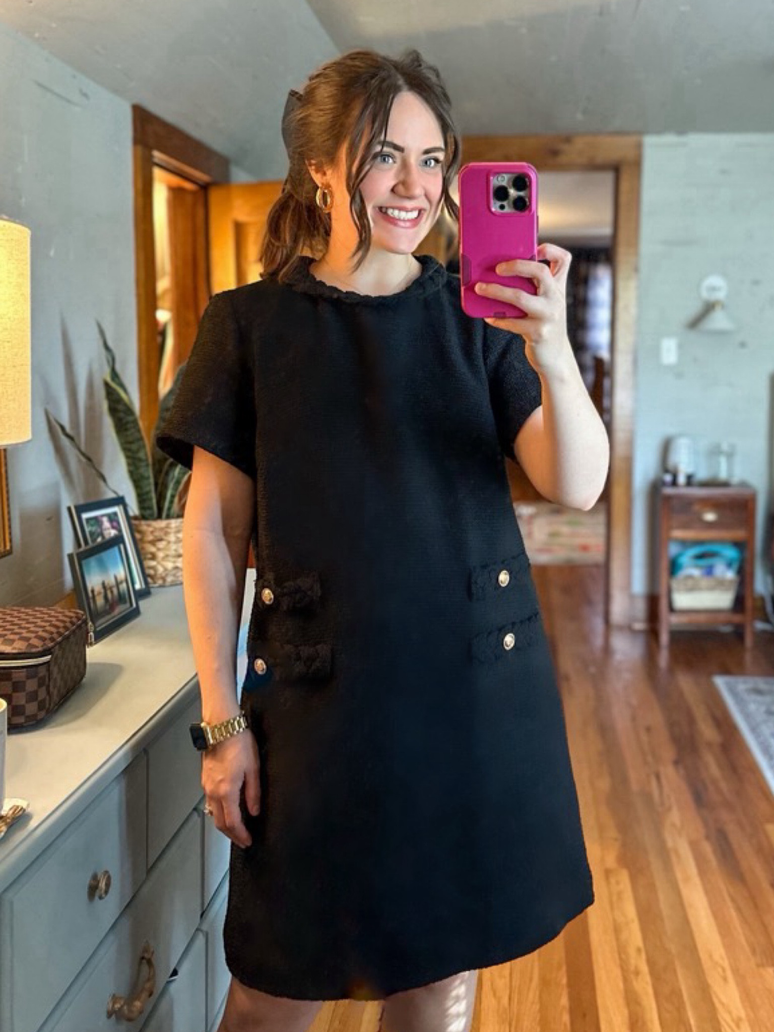 Amazon // Amazon finds // Amazon dress // lbd // holiday dress // little black dress // hair bow // ootd // outfit inspo // church dress 

#LTKFindsUnder50 #LTKStyleTip #LTKFindsUnder100