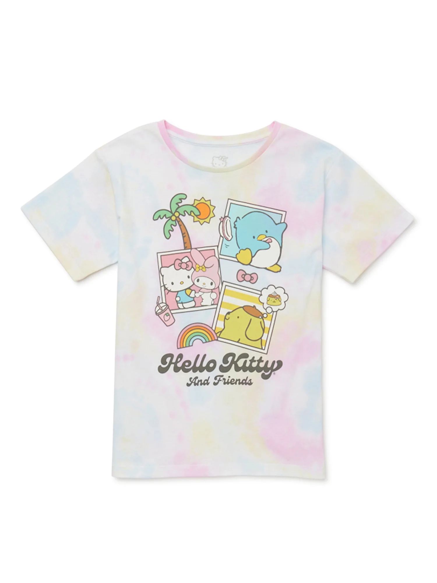 Sanrio Girls Hello Kitty and Friends, Crew Neck, Short Sleeve, Graphic T-Shirt, Sizes 4-16 | Walmart (US)
