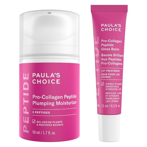 Paula's Choice Pro-Collagen Peptide Plumping Moisturizer, Daily Gel-Cream for Deep Lightweight Hydration & Pro-Collagen Peptide Gloss Lip Balm, Hydrates & Smooths Lips, Sheer Tint, Non-Sticky | Amazon (US)