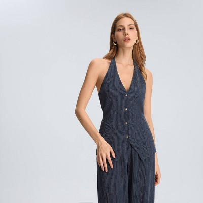 Women's Halter Neck Vest - A New Day™ Blue XXL | Target