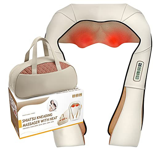 FIVE S FS8801 Shiatsu Neck and Back Massager with Heat, Deep Kneading Massage for Neck, Shoulders... | Amazon (US)