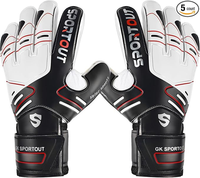 Sportout Youth&Adult Goalie Goalkeeper Gloves,Strong Grip for The Toughest Saves, with Finger Pro... | Amazon (US)