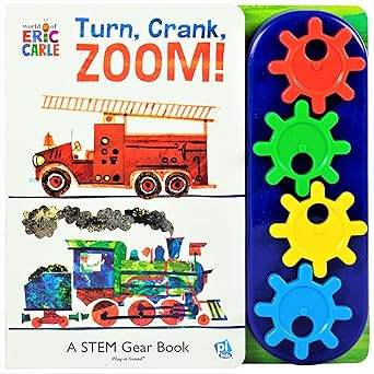 World of Eric Carle, Turn, Crank, Zoom! A STEM Gear Sound Book - PI Kids | Amazon (US)