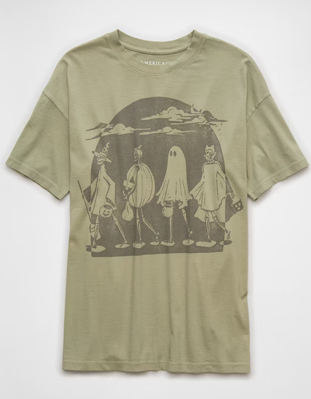 AE Holiday Skeleton Graphic Tee | American Eagle Outfitters (US & CA)