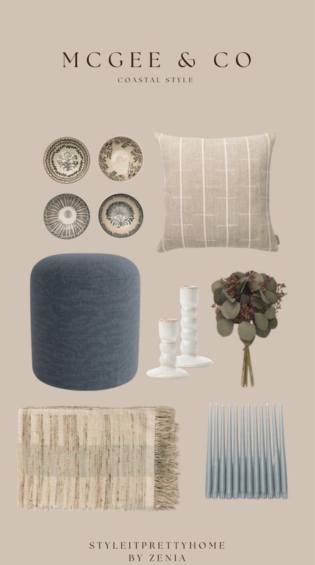 Coastal home decor collection from McGee & co!

Coastal styling, cottage, blue tones, textural decor, stoneware, transitional 

#LTKHome