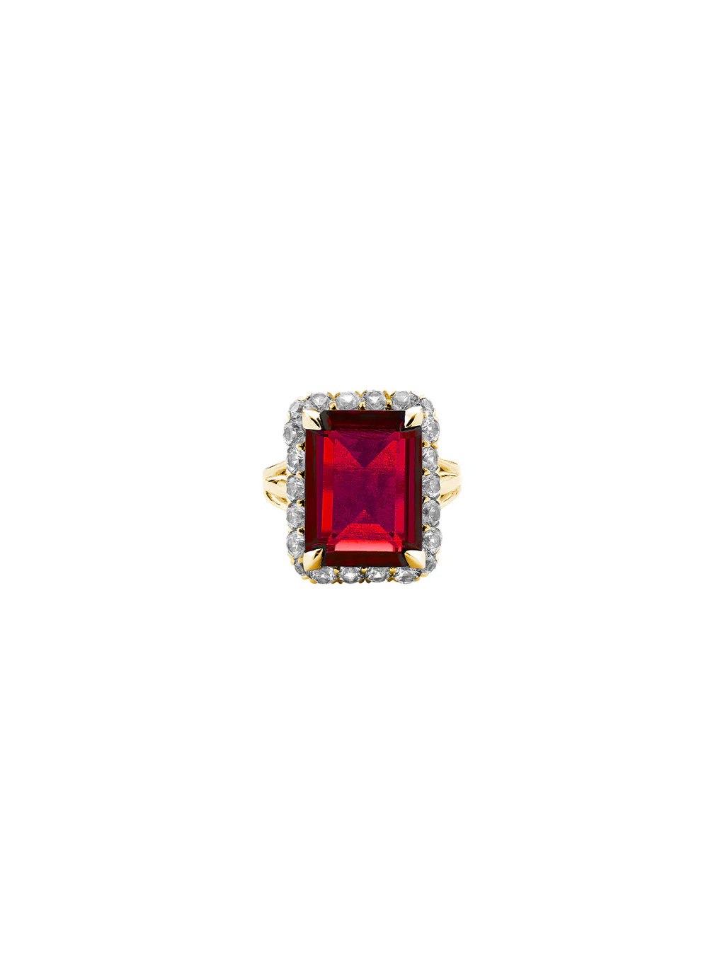 HASTINGS, LAB RED SAPPHIRE RING, GOLD | Dorsey