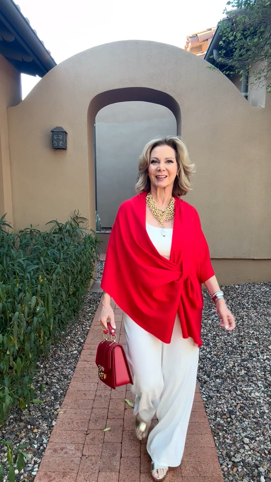 Boston Proper is my absolute GO TO Brand for feeling chic and Stylish! 

My Boston Proper Beyond Travel High Rise Palazzo pants are the perfect base under any look including my J’Envie Red Rachel Wrap! 

I own these pants in cream, black and red and I highly recommend! They are very stylish , slip on , comfortable and flattering. I’m 5 21/2 and can wear without hemming with a small heel. 

#LTKootd #LTKOver40 #LTKPetite